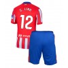 Atletico Madrid Samuel Lino #12 Hjemmedraktsett Barn 2024-25 Kortermet (+ korte bukser)